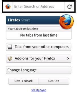 مرورگر فایرفاکس در اندروید