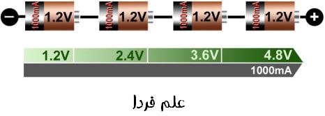 اتصال سری باتری ها