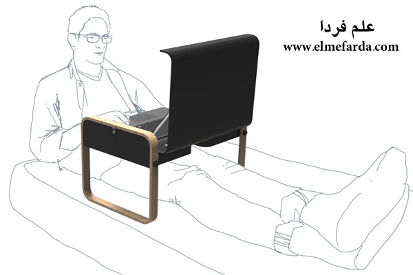 میز لپ تاپ در زخت خواب