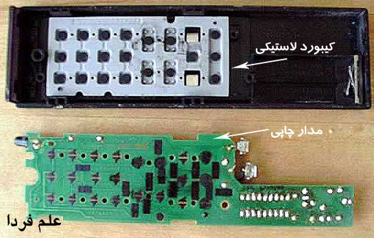 کیبورد لاستیکی و مدار چاپی کنترل