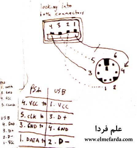 Схема переходника ps2 usb