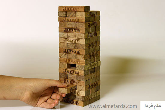 شروع بازی جنگا Jenga