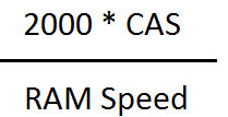 فرمول محاسبه زمان پاسخ دهی RAM رم