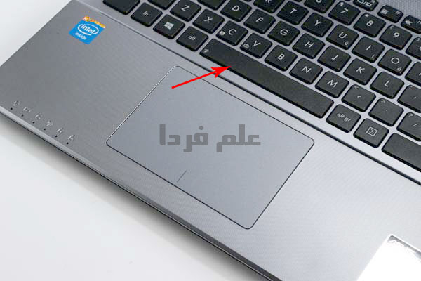 کلید space bar روی کیبورد لپ تاپ