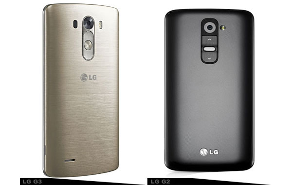 مقایسه گشی LG G3 و G2 - طراحی