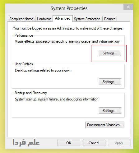 تنظیمات سیستم System settings در ویندوز 10
