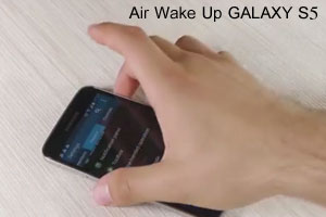 روشن کردن نمایشگر گلکسی اس 5 با Air wake up