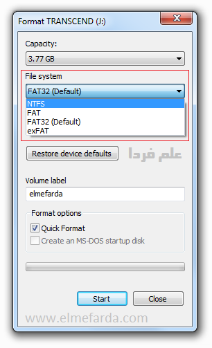 فرمت NTFS - رفع مشکل کپی نشدن فایل های 4 گیگی 