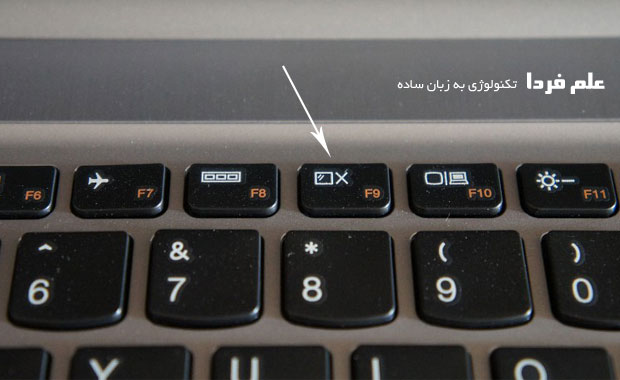 کلید f9 در لنوو z510 برای خاموش کردن نمایشگر