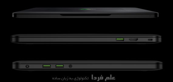 نمای جانبی لپ تاپ Razer Blade 14 