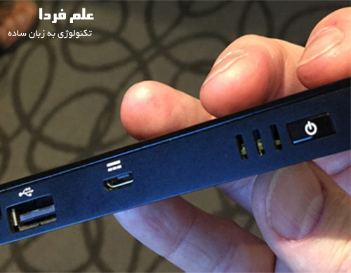 نمای کناری compute stick اینتل