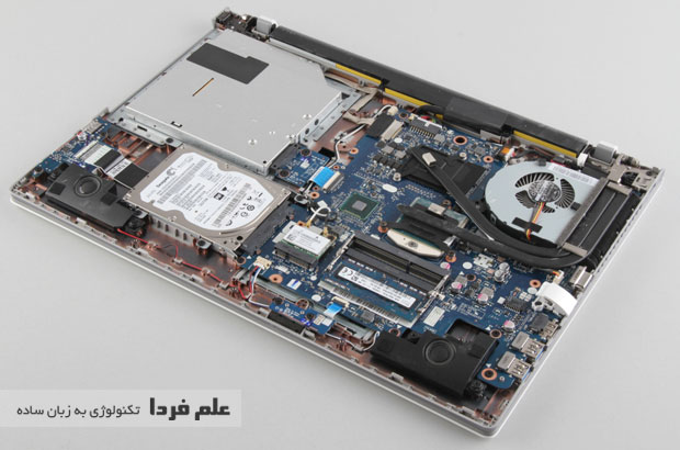 داخل لپ تاپ لنوو Z510