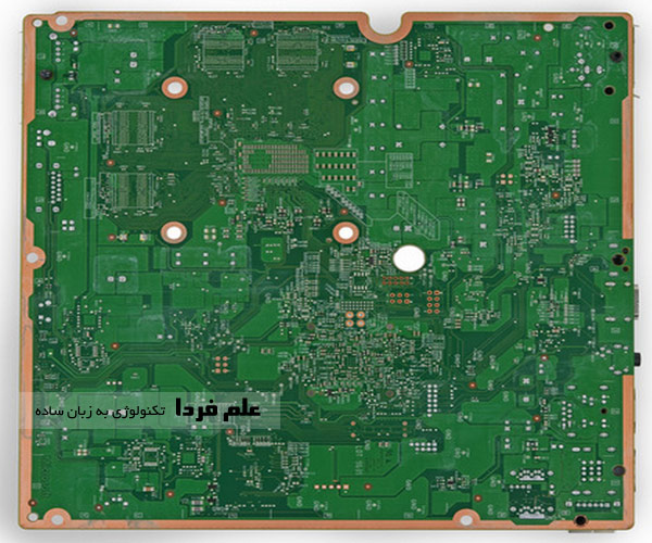 پشت مادربورد گرماگیر ایکس باکس 360 اسلیم E