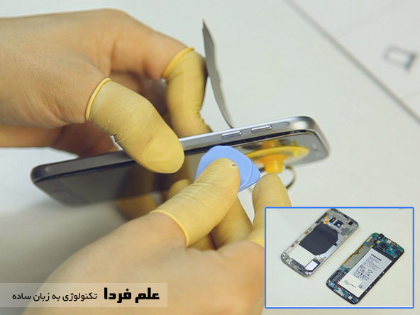 گرما دادن پنل LCD در Galaxy S6