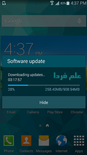 دریافت آپدیت اندروید 5 برای گلکسی اس 5