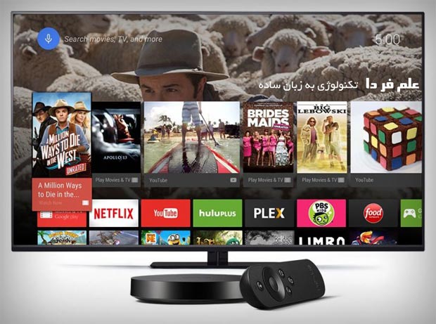 رابط کاربری 10 فوت در گوگل تی وی Google TV