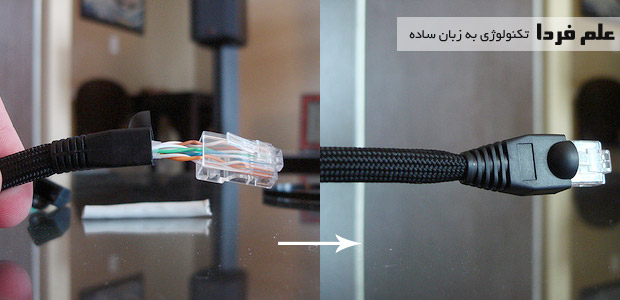 تاثیر کاور کابل شبکه 