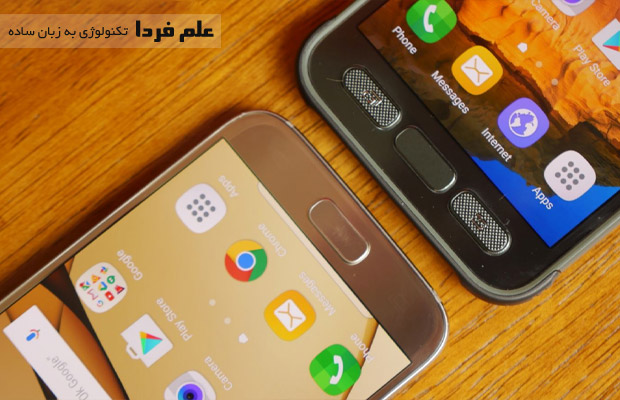 دکمه های جلوی Galaxy S7 Active