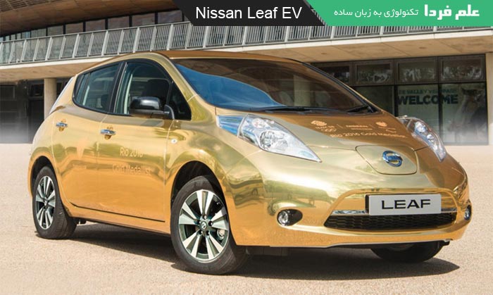 خودرو تمام الکتریکی Nissan Leaf EV با روکش طلا هدیه نیسان به قهرمانان المپیک 2016 ریو