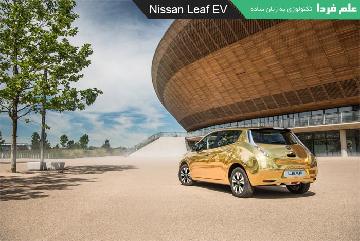خودرو تمام الکتریکی Nissan Leaf EV با روکش طلا هدیه نیسان به قهرمانان المپیک 2016 ریو