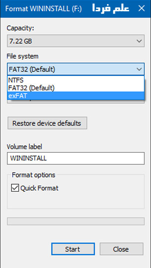 فرمت exFAT برای اتصال هارد به گوشی موبایل