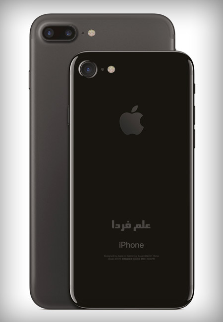 آیفون 7 با رنگ jet black و رنگ matte black