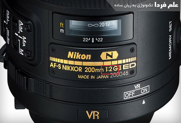 دیافراگم ( اپرچر ) ثابت روی دوربین Nikon