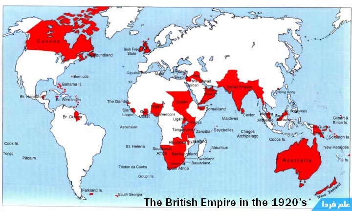 استعمار امپراطوری بریتانیای کبیر باعث شد زبان انگلیسی به زبان بین المللی تبدیل بشه 