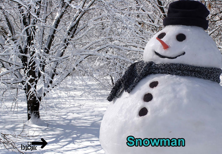 آدم برفی به انگلیسی snowman